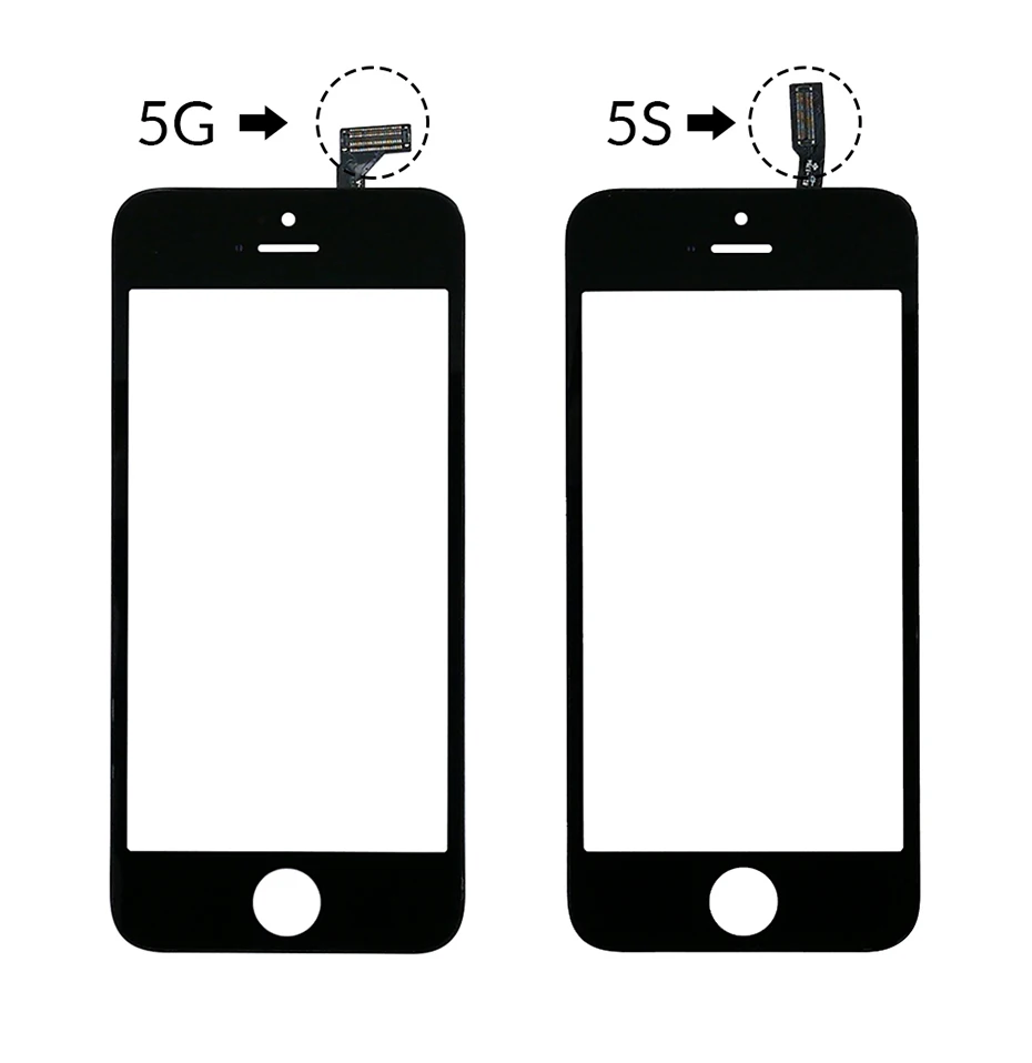ZORWING сенсорная панель для iPhone 5 5S сенсорный экран дигитайзер стекло объектив сенсор запасные части для Iphone сенсорный экран