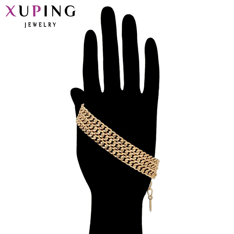 Xuping винтажные модные браслеты высокого качества позолоченные дикие стильные для