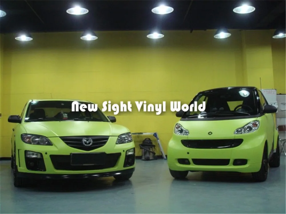 High Quality Matte Lime Green Vinyl Wrap Film Air Free Bubble Car Wrapping Size: 1.52*30m/Roll | Автомобили и мотоциклы
