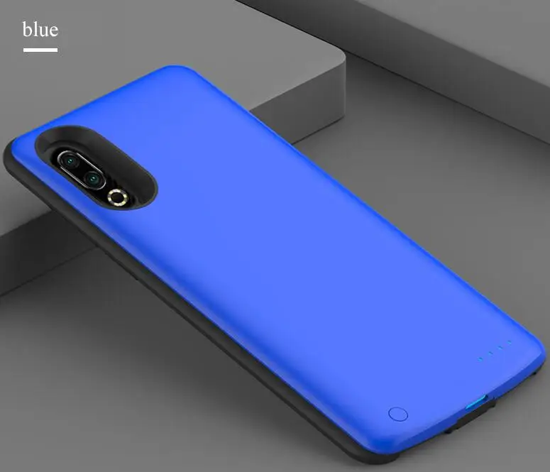 blue Высокое качество 6500 мАч чехол банка питания для Meizu 16 s пакет резервного заряда батареи для Meizu 16 s корпус аккумулятора - Цвет: blue