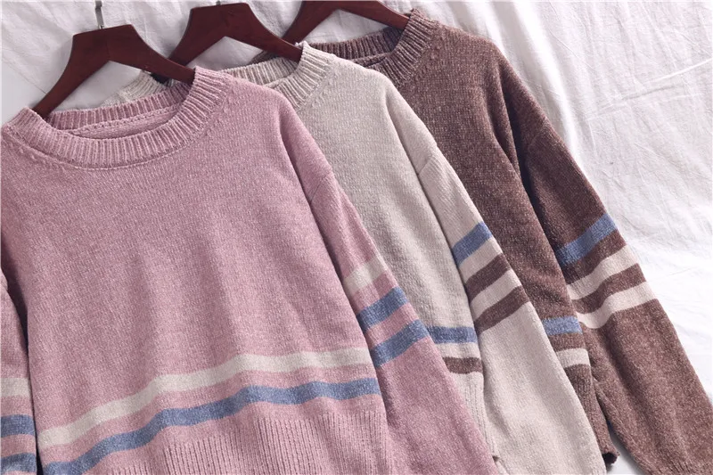 Hirsionsan Sweater Woman 2018 Casual O-neck Winter Autumn Chenille Women Sweaters and Pullovers Soft Warm Jumper Pull Femme | Женская