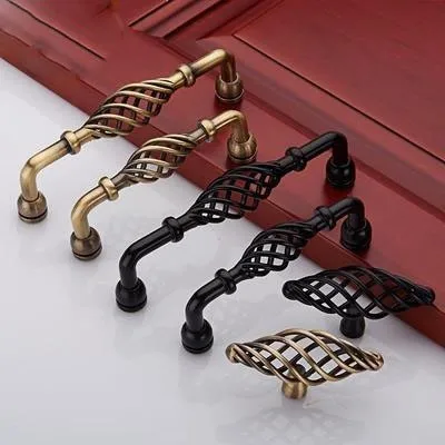

3.75" 5" Dresser Pull Drawer Pulls Handles Knobs Black Kitchen Cabinet Pulls Door Handle Unique Modern Furniture Handle 96 128mm