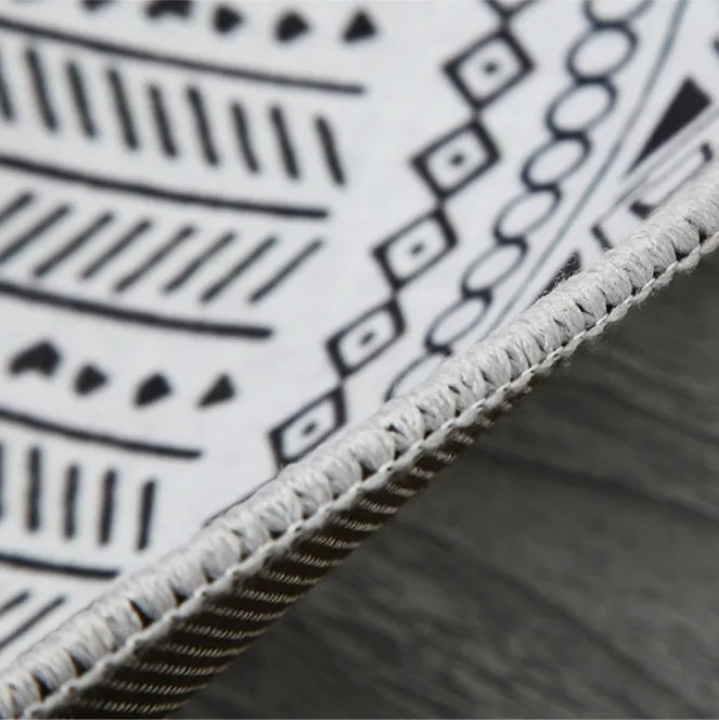 売却 新しいイン北欧ラウンドカーペットコンピュータチェアフロアマットキッズテント敷物ホーム玄関/廊下玄関クローク敷物とカーペット