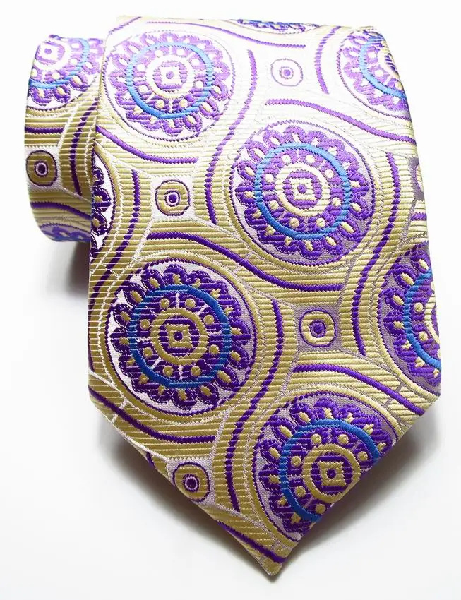 Новый модный галстук с геометрическим рисунком Мужской 9 см набор шелковых