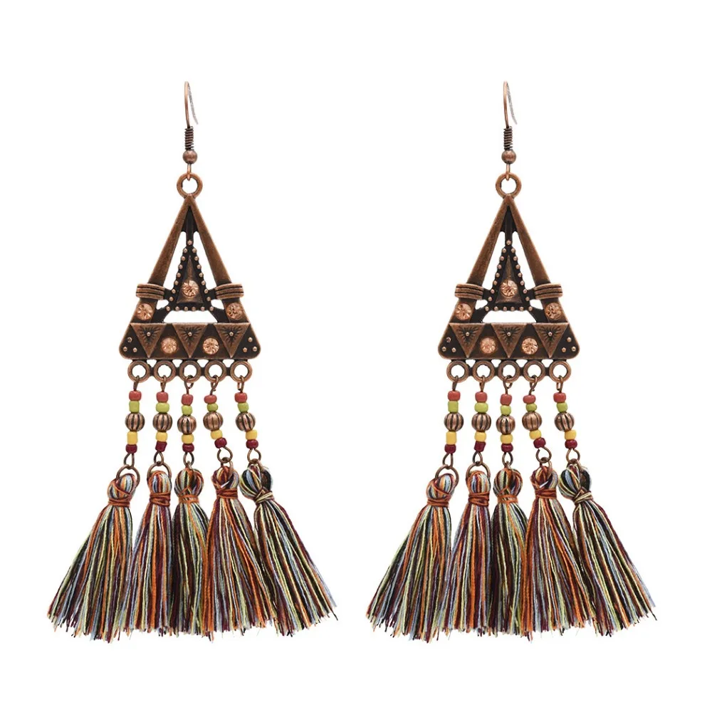 Женские серьги-подвески в этническом стиле | Украшения и аксессуары