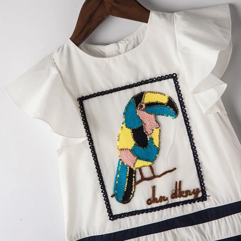 ChildDkivy 2-8 Year 2018 Girls Dress Summer Children Dresses Girl Princess Evening Kids Appliques Party for girls | Детская одежда и