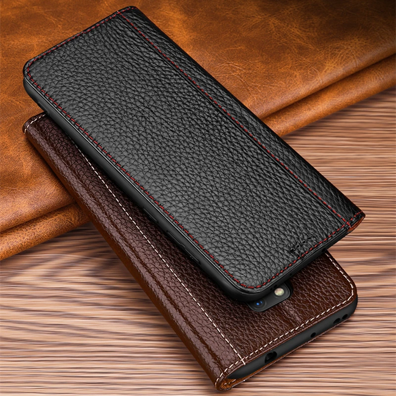 Чехол-книжка из натуральной кожи с подставкой для Huawei P30 Pro Mate 20 20X - купить по