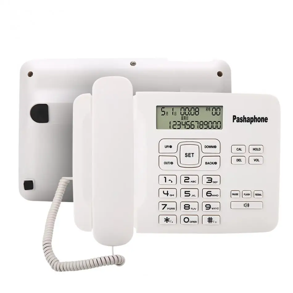 KX-T7001 проводной телефон с звонящим IDFSKDTMF двойная система календарь ЖК-дисплей для домашнего офиса Настольный стационарный телефон