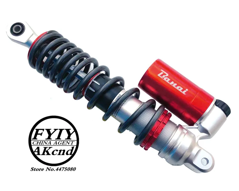 310-320 мм 12," мотоцикл АИС амортизатор Задний амортизатор для HONDA Yamaha мотор Скутер ATV Quad Gold& Black D15