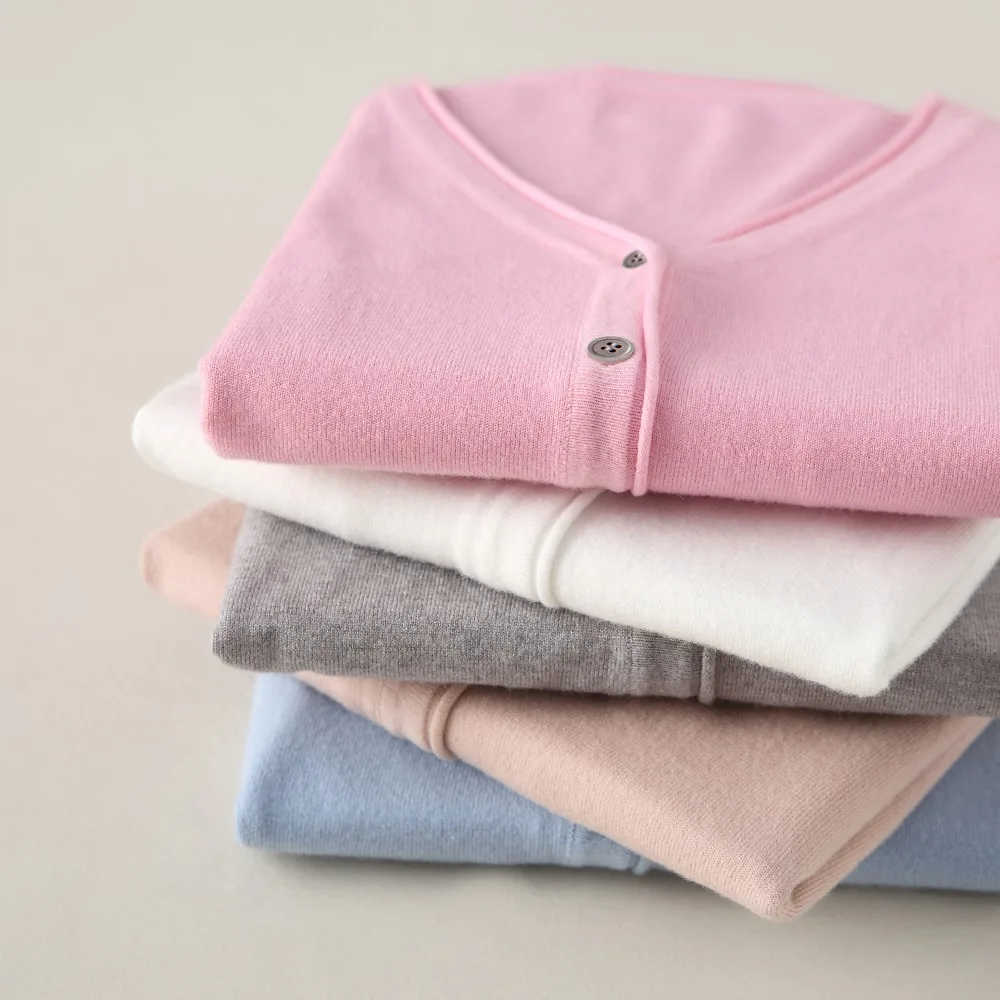 Women Cardigans Winter 100% Pure Wool Knit Sweaters Hot Sale 10Colors Woolen Jumpers Ladies Standad Clothes Tops Jackets |