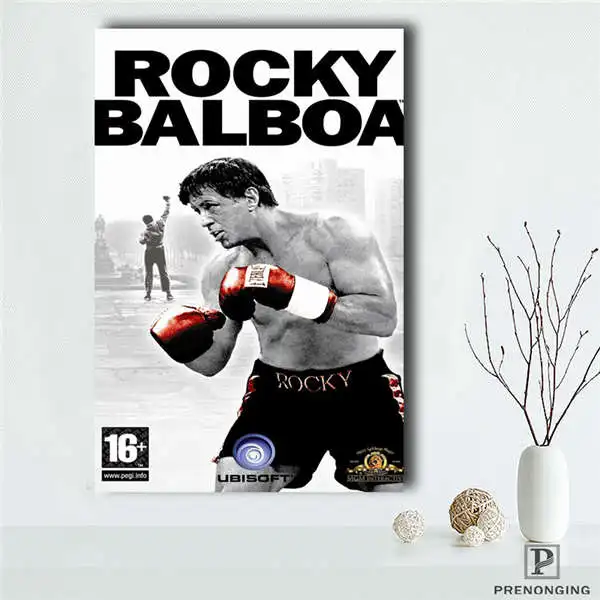 Canvas Poster Холст постер из шелковой ткани Рокки Бальбоа Украшение Дома Ретро Классические винтажные постеры с изображениями из фильмов, принт@ 190114#09 - Цвет: Canvas Poster