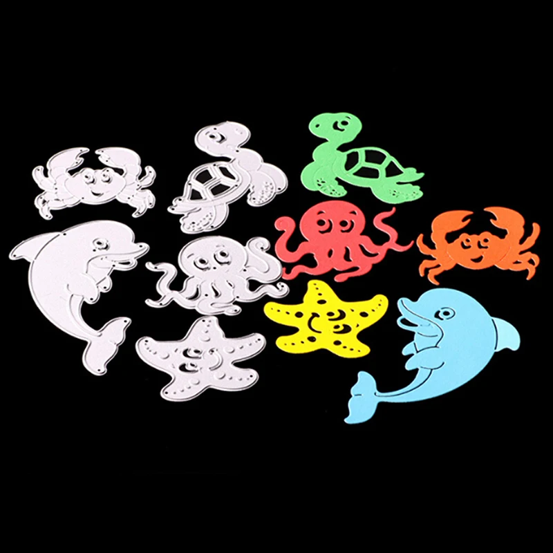 Морские животные серии Скрапбукинг тиснение DIY нож плесень металлический