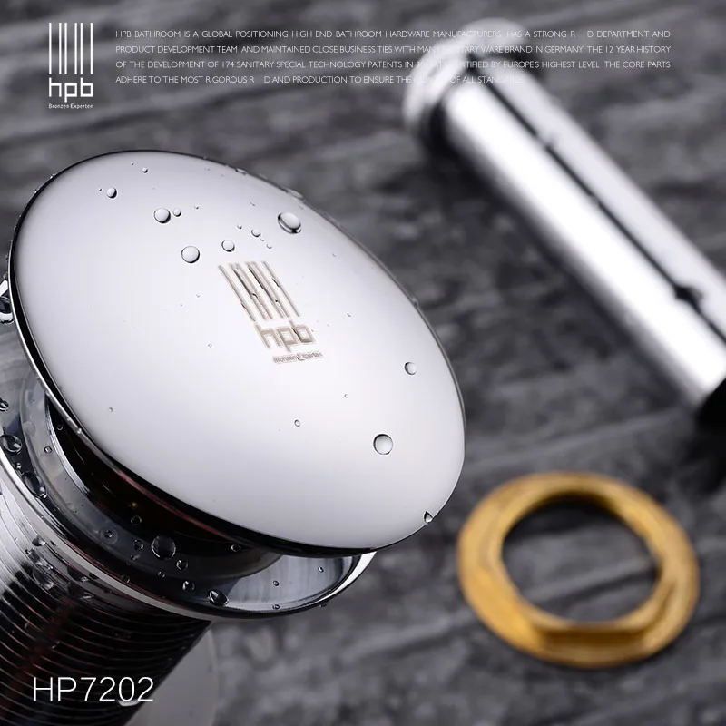 Латунный фильтр для раковины HPB выдвижной Слив с переливом Fregadero дренаж без