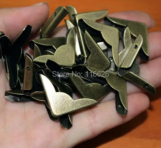 30 шт./лот недорогие латунные цветные железные металлические углы для бумажных