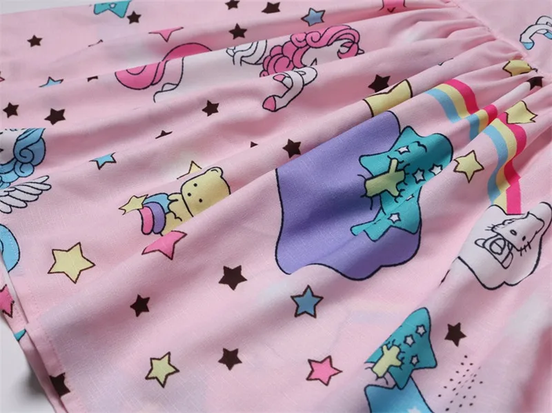 Unicorn Girls Child Dresses For Girls Birthday Party Kids Halloween Costume For Girls Princess Dresses Kids Cartoon Dress 3Y-9Y