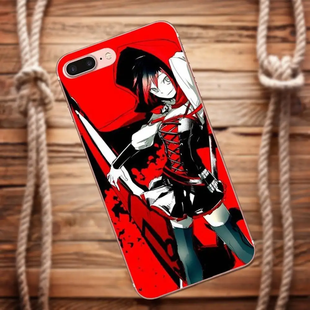 Vvcqod Луна Rwby Ruby Rose аниме для девочек Форма huawei G8 Honor 5C 5X6 6X7 8 9 Y5II Коврики P7 P8 P9 P10 P20 Lite