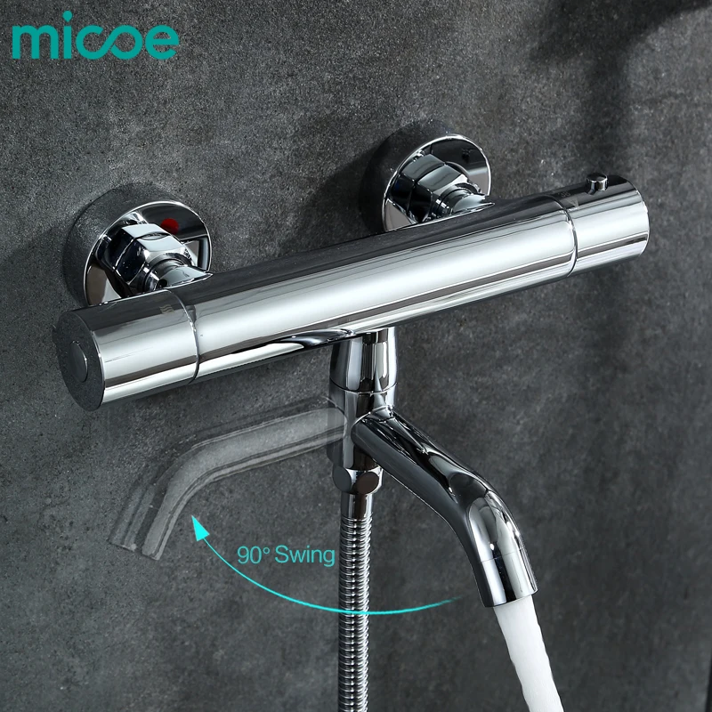 Micoe 2018 new Thermostatic Shower Faucet Bathroom Set Waterfall Bathtub Wall | Обустройство дома