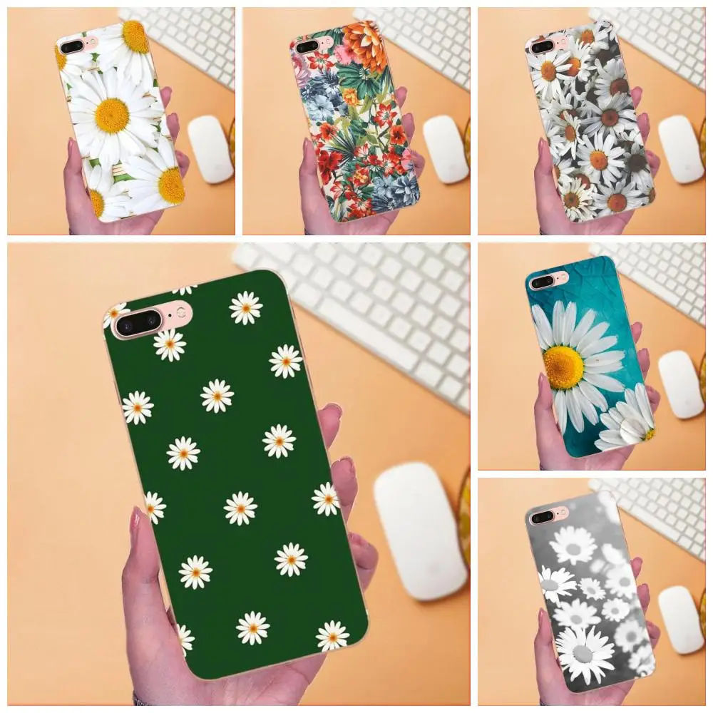 Для Huawei Mate 7 8 9 10 20 P8 P9 P10 P20 P30 Lite Plus Pro 2017 TPU Стильный чехол цветок Маргаритка