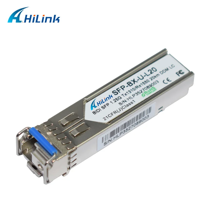 Бесплатная доставка! 1G 1000 базовое одноволоконное LC/SC BiDi 1 25G Tx1310nm/Rx1550nm 20km WDM SFP с