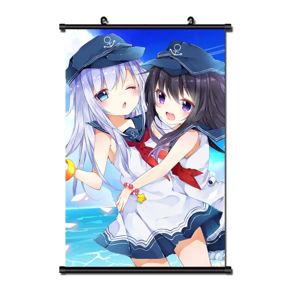 Японское аниме Kantai Collection цветочный плакат на стену 40x60 см|Рисование и
