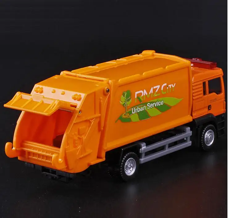 1:64 alloy garbage truck high simulation engineering sanitation model toy children's vehicle free shipping | Игрушки и хобби