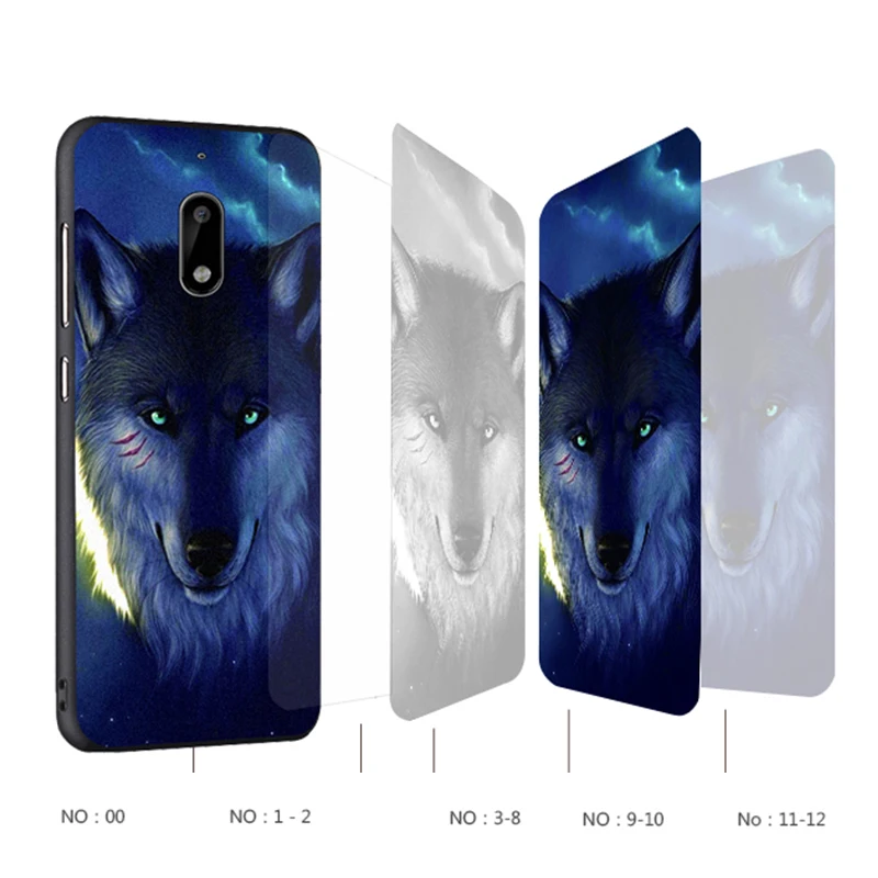 Nokia 6 Case Original Cover for bag Skin Wolf Fish Skull Nokia6 Fundas 100% BiNFUL |
