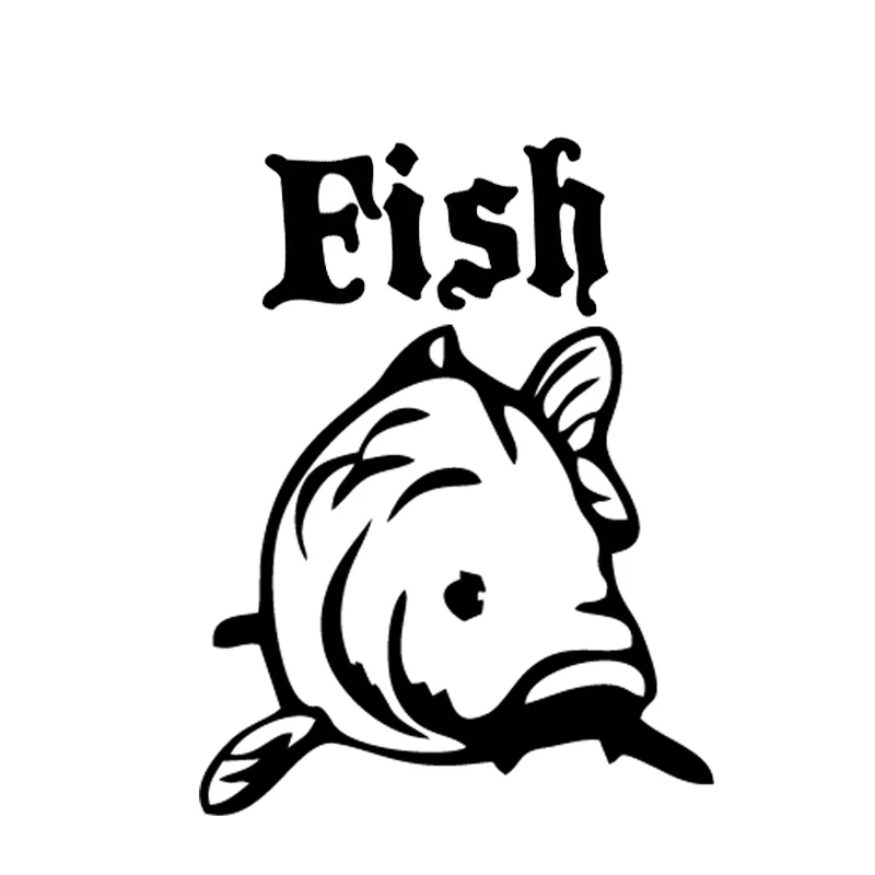 30cm Fish Carp Hunter Vinyl Car-Styling Stickers Decals 6Zf-052