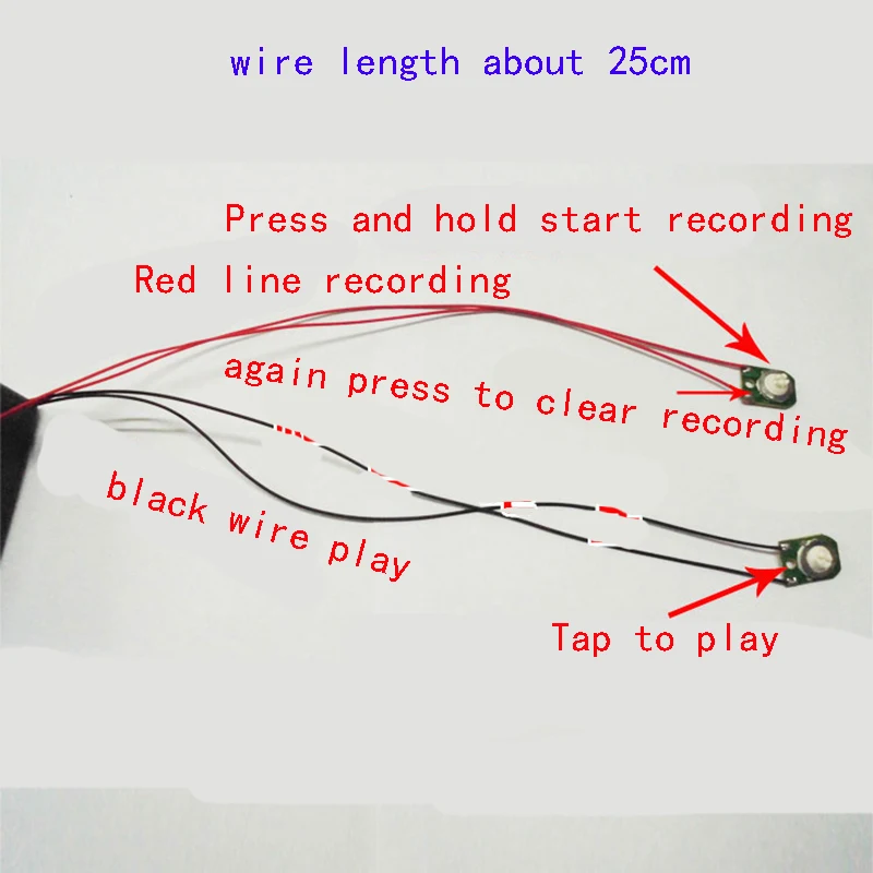3 шт. устройство для записи плюшевых игрушек/коробка записывающего