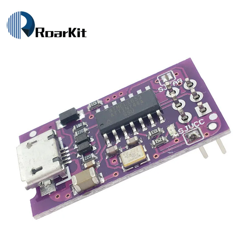 Микро usb 5 в крошечная AVR ISP ATtiny44 ATTiny45 ATTiny85 USBTinyISP программатор модуль для Arduino IDE
