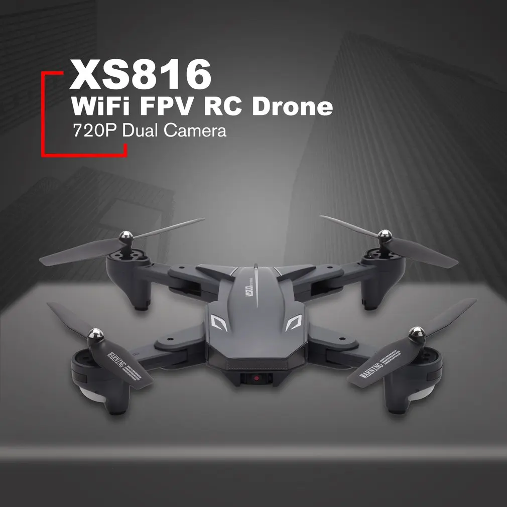 Visuo XS816 RC Drone with 50 Times Zoom WiFi FPV 4K /720P Dual Camera Optical Flow Quadcopter Foldable Selfie Dron VS SG106 M70