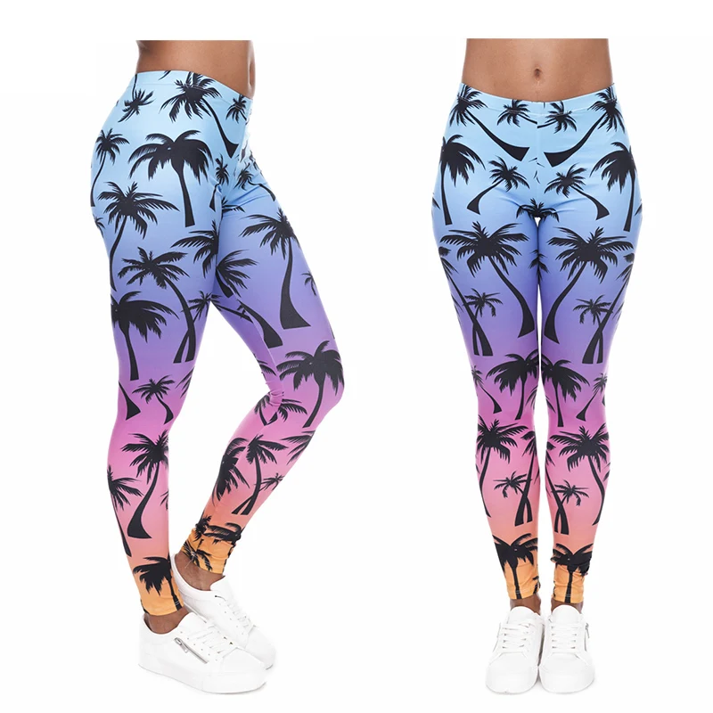 Multicolor Flower Push Up Sexy Leggings Women Black High Waist Leggings For Women Summer Pink Womens Fitness Leggings Pants