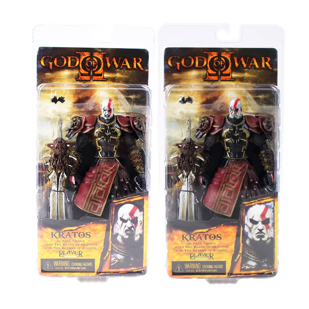 

2styles NECA God of War Kratos Golden Fleece Armor With Medusa Head PVC Action Figure Collectible Model Toys