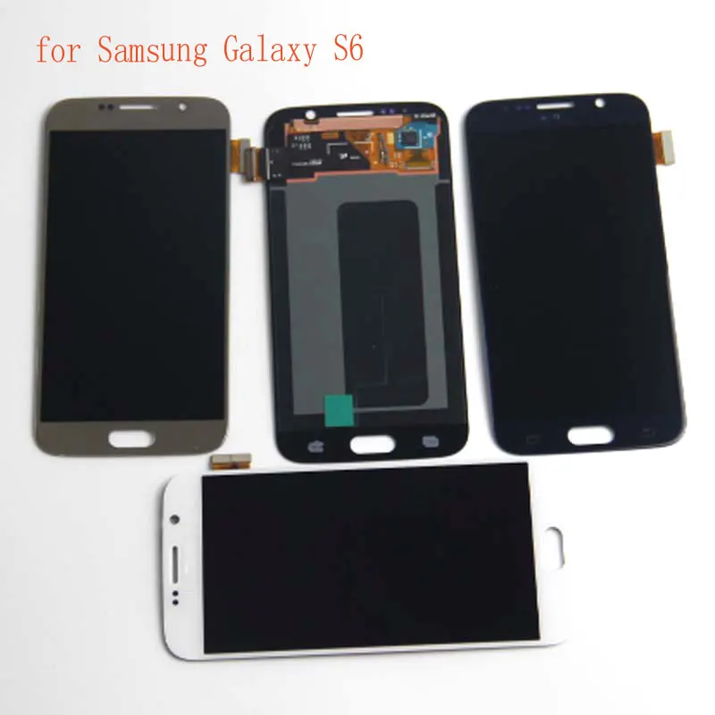 Супер AMOLED lcd для samsung GALAXY S6 G920 G920F S6 Edge G925 G925F ЖК-монитор Сенсорный экран дигитайзер комплект с ожогами
