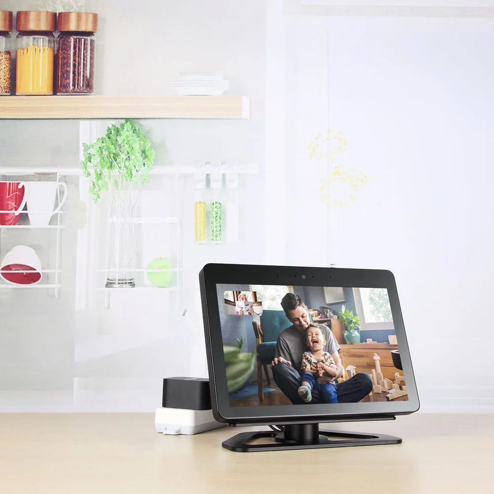 Стойка для динамиков Amazon Echo Show 2-го поколения, алюминиевый кронштейн, умный динамик с горизонтальным поворотом на 360 с точным подшипником