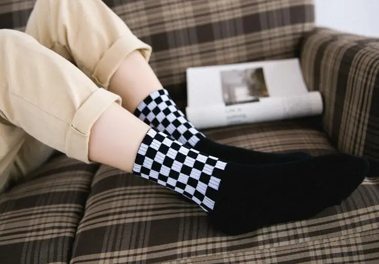 

New men's plaid socks