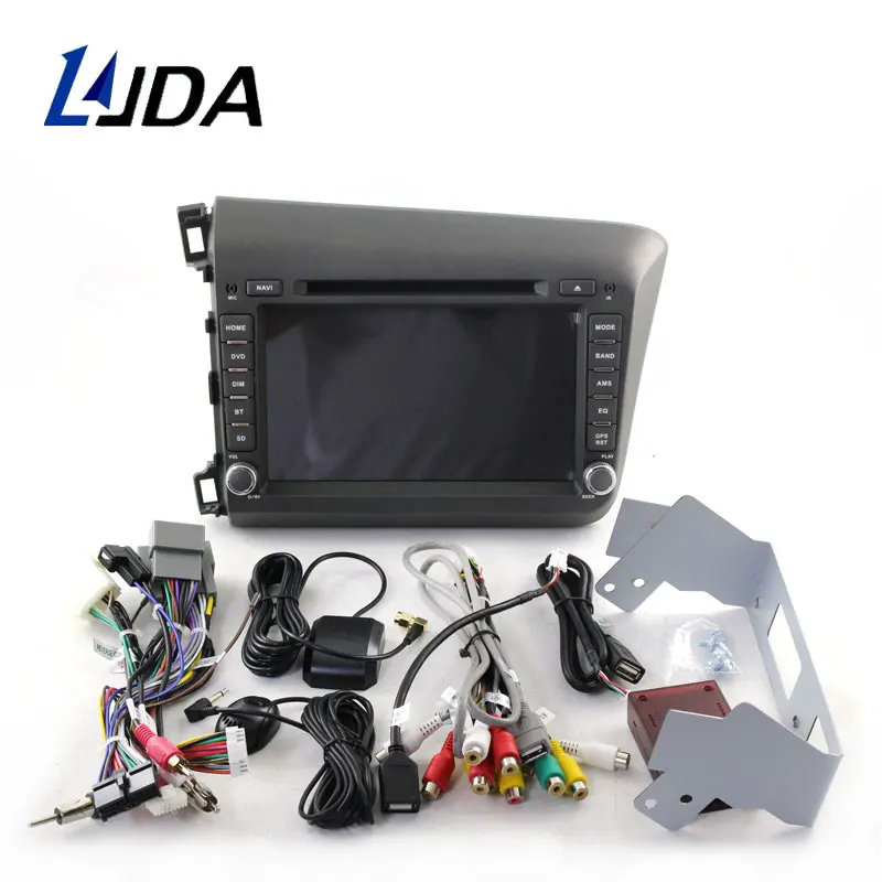 Автомагнитола Carplay DSP 2 Din Android 11 0 для HONDA Civic 2012-2015 Wi-Fi автомобильный мультимедийный