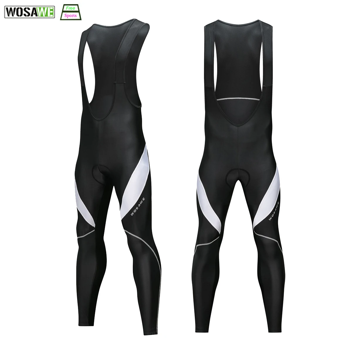 Мужские теплые велосипедные комбинезоны WOSAWE колготки Pro Team с гелевыми вставками