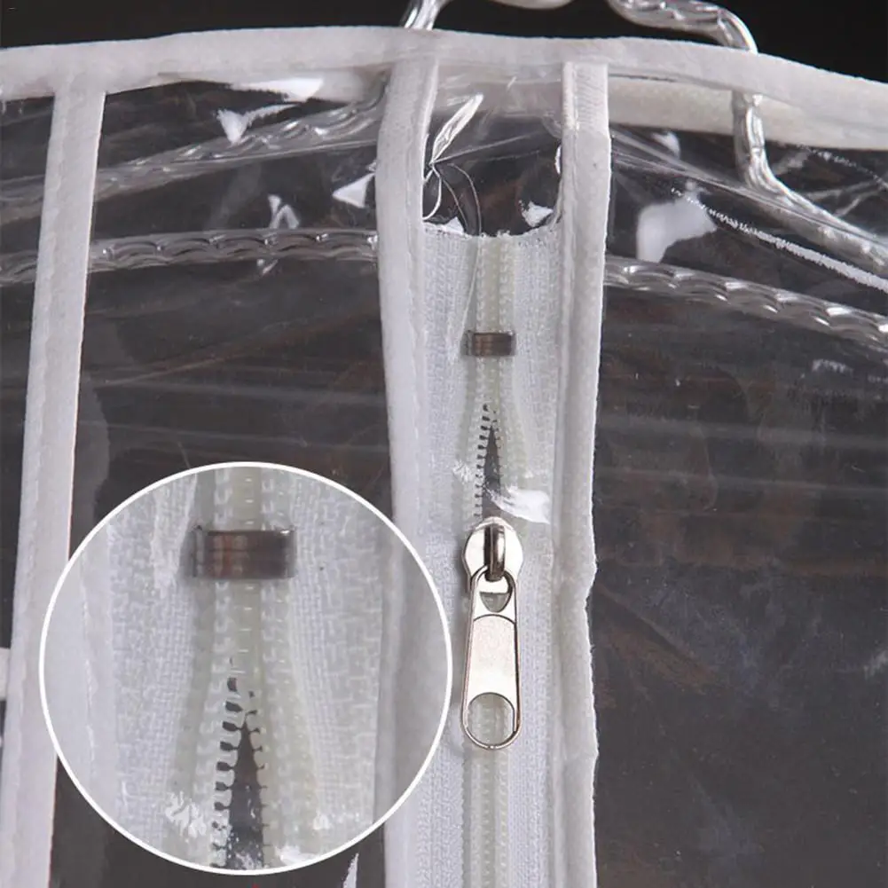 Свадебное платье Прозрачная крышка для хранения Дисплей сумки пылезащитный