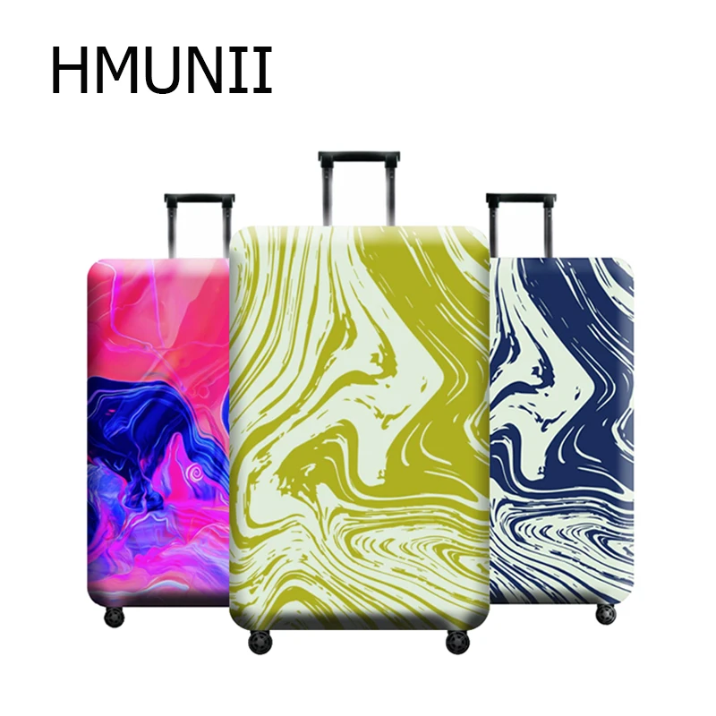 Чехол для багажа HMUNII с 3D рисунком Защитные чехлы костюма 18 32 дюйма эластичный