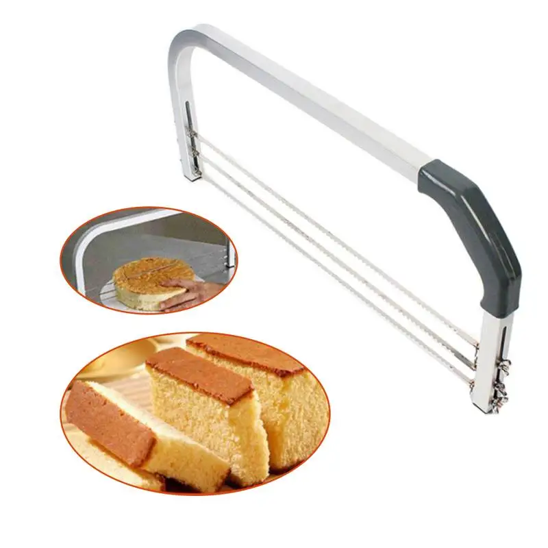 

Large Adjustable 3 Blades Cake Cutter Interlayer Cake Slicer Stainless Steel Cut Saw DIY Household Baking Tools Leveler