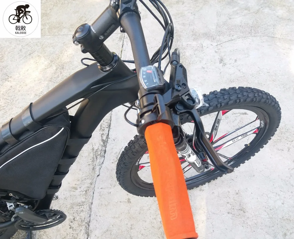 Kalosse Li-battery 48V 10AH 350W углеродное волокно Электрический горный велосипед 30 скоростей M6000 Электрический углеродный горный велосипед