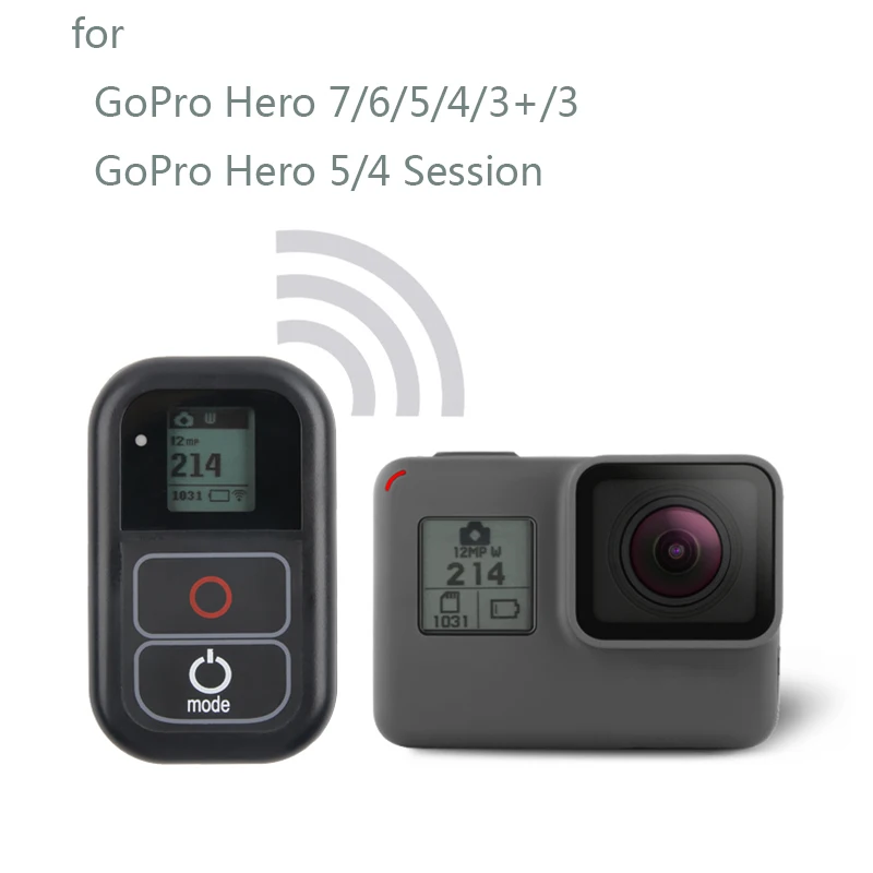 Водонепроницаемый пульт дистанционного управления Wi Fi для Gopro Hero7 black Hero6 Hero4 Hero3 + Go