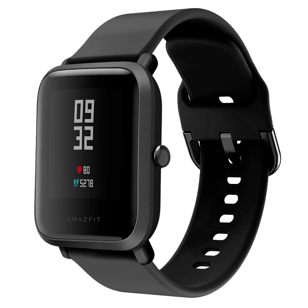 Силиконовый мягкий ремешок для Xiaomi Huami Amazfit Bip BIT Lite Молодежные умные часы браслет на запястье для Amazfit gts ремешок для часов 20 мм ремешок