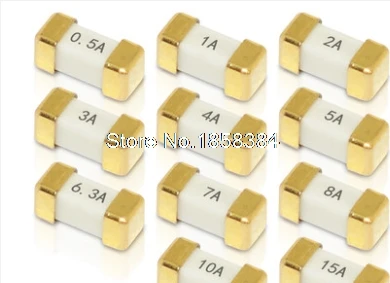10 шт./лот 1808 125V 0451 SMD плавкий предохранитель 0.5A 0.75A 1A 2A 3A 4A 5A 6.3A 8A 10A 12A 15A 500MA 750MA 0451 ультра-быстрое предохранители
