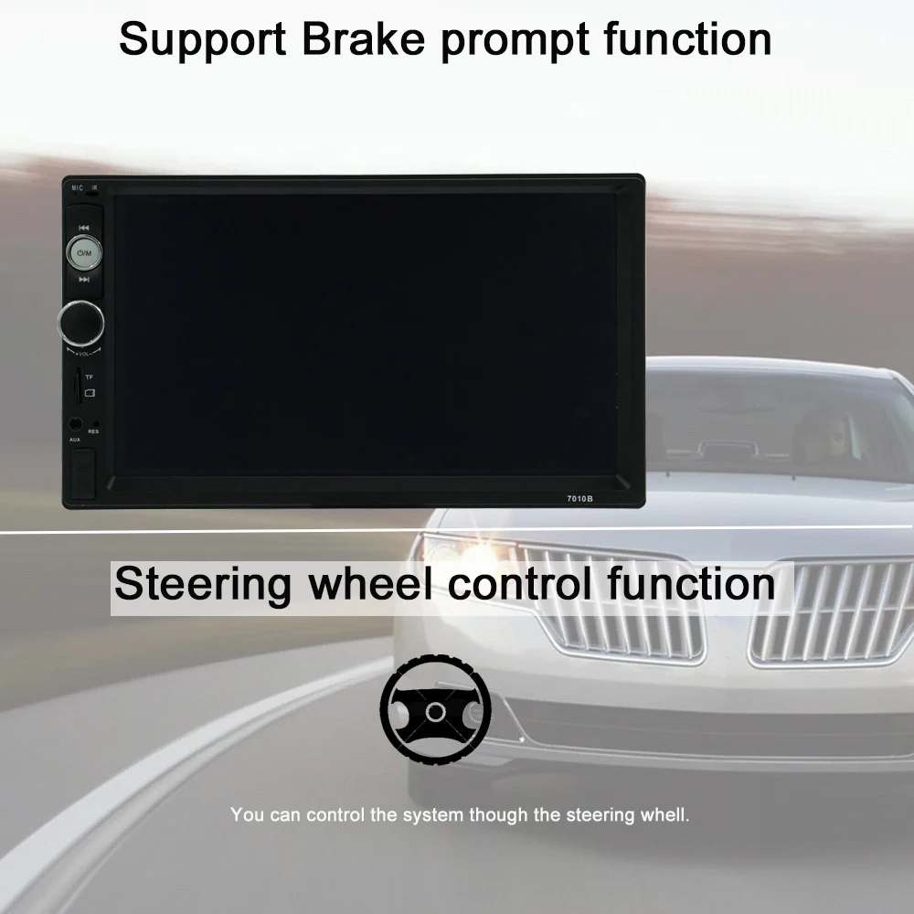 STAPON 7-дюймовый автомобильный MP5 плеер с Bluetooth Зеркало Ссылка iOS Android-двухсторонний контроль teering колесо контроля заднего вида FM 7010BCP