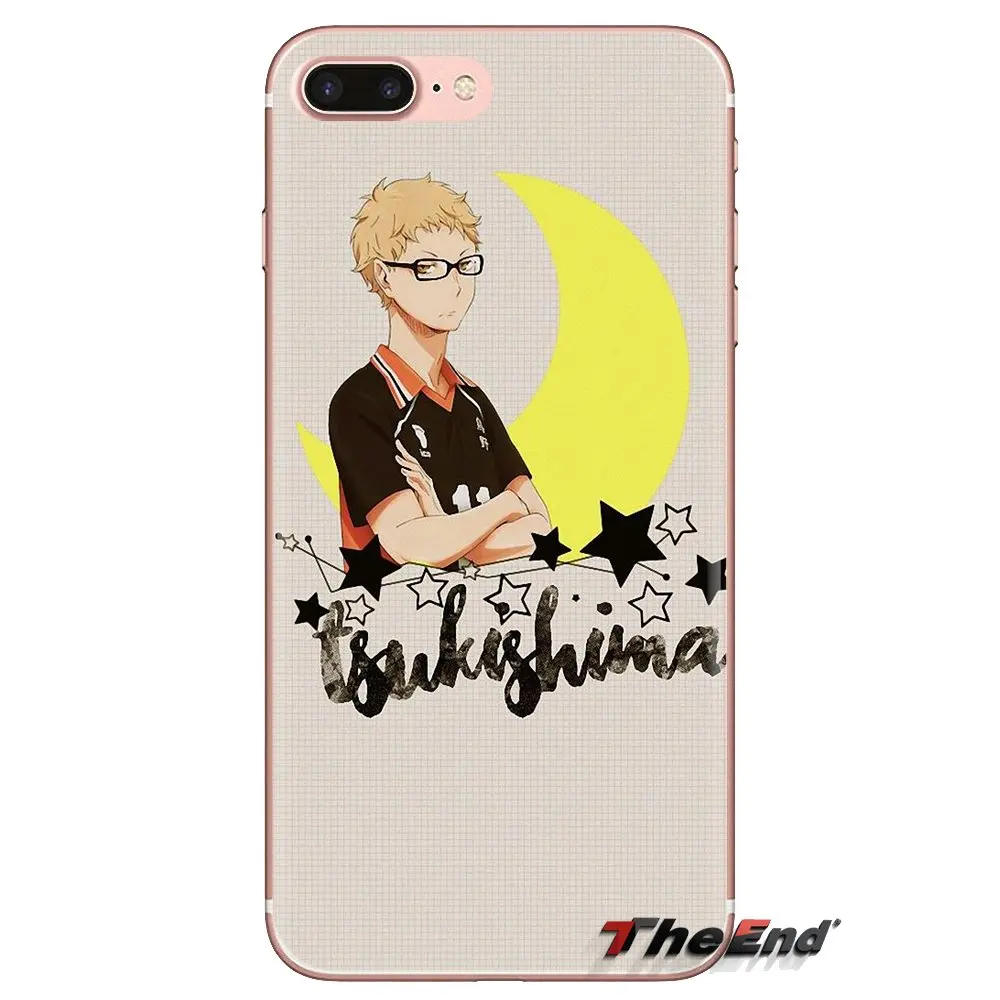 Soft Transparent Covers tsukishima kei Haikyuu anime series For Xiaomi Redmi 4A S2 Note 3 3S 4 4X 5 Plus 6 7 6A Pro Pocophone F1 |