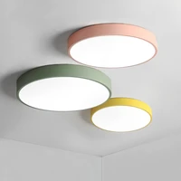 modern minimalist nordic led chandeliers lights creative dining room bedroom balcony led round macaron color chandelier fixtures