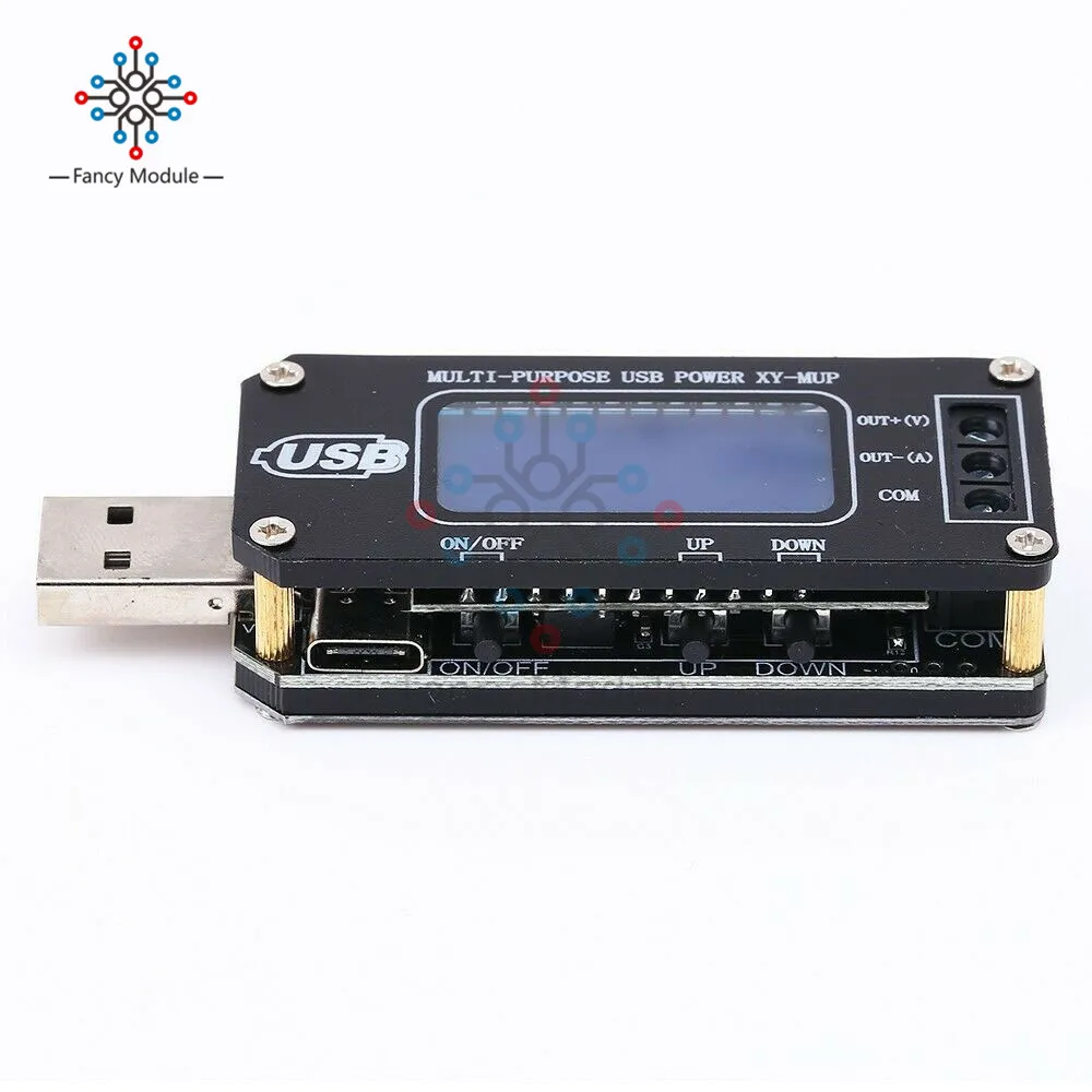 Повышающий/понижающий повышающий преобразователь питания модуль usb type-C Micro USB вход 5 В до 3,3-24 В напряжение тока Регулируемый переключатель