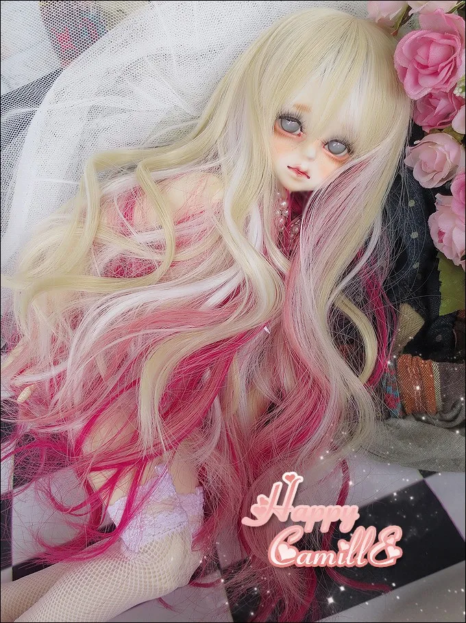 1/6 1/4 1/3 весы BJD/SD аксессуары длинные волосы кудри парик не входит в комплект обуви