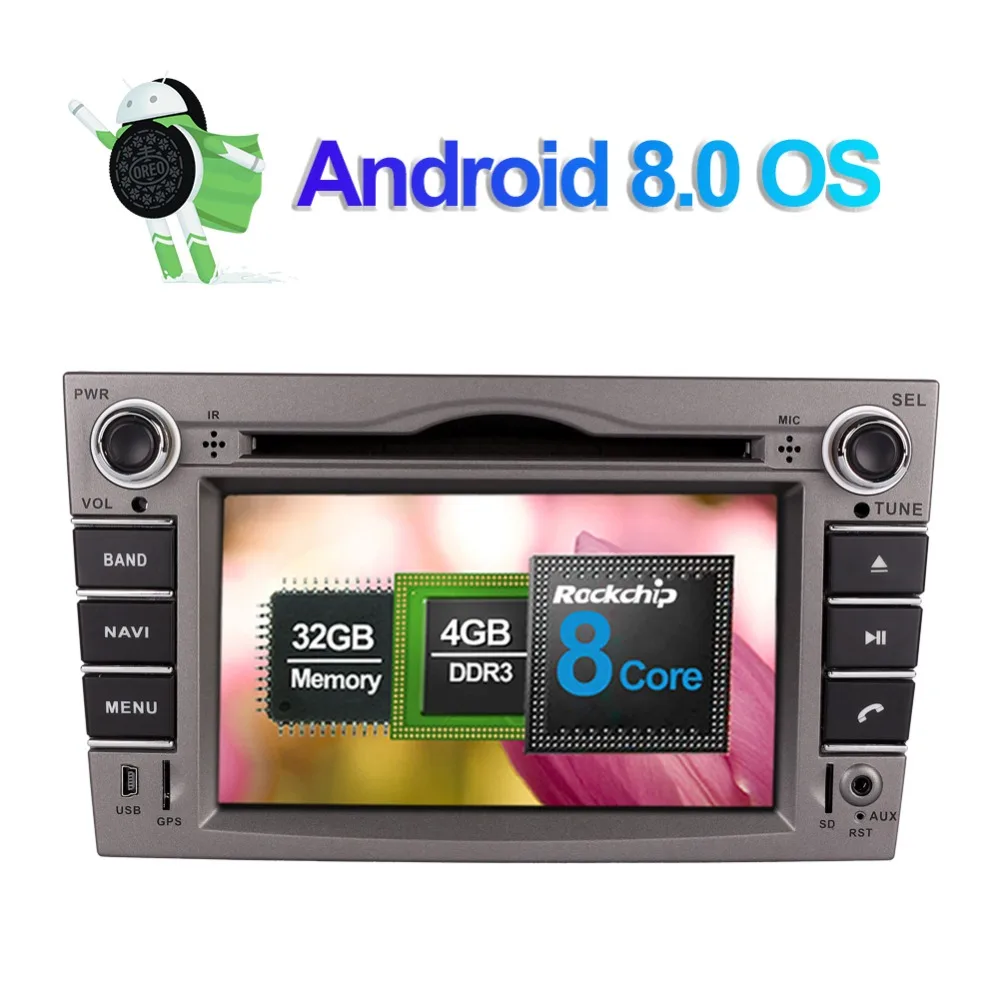 Автомагнитола с 6 2 дюймовым дисплеем восьмиядерным процессором Opel Astra/Vectra/Zafira ОЗУ